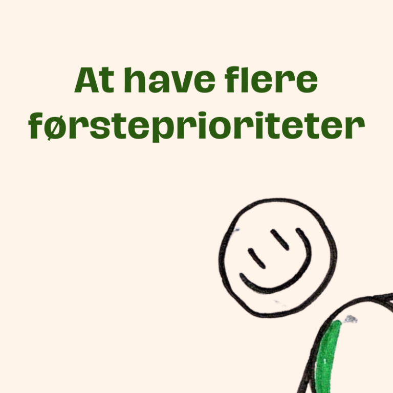 Du kan kun have en førsteprioritet